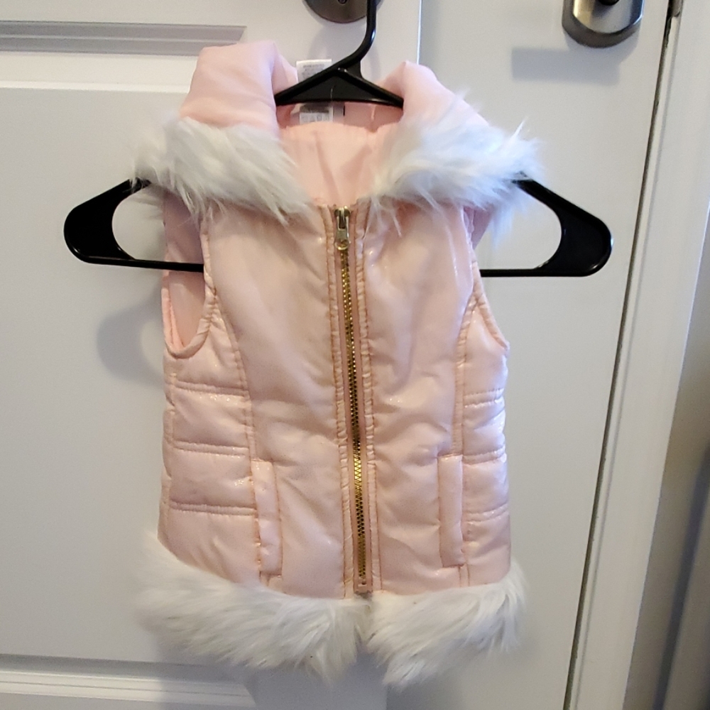 Pink toddler vest